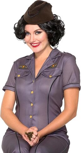 Forum Novelties Women's 1940s Army Hat Costume Accessory, Brown, One Size in Saudi Arabia