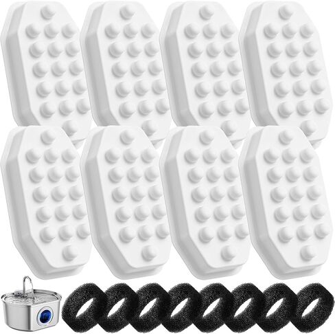 Official Cat Water Fountain Filters 8 Pack Cat Fountain Replacement Filters for Stainless Steel 108oz/3.2 Pet Water Fountain in Saudi Arabia