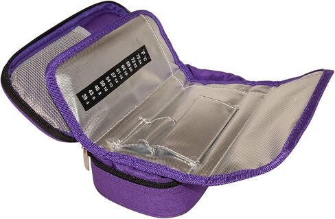 عبوة أنسولين مضادة للماء للسفر مع ثلاث عبوات ثلج مع مقياس درجة الحرارة (أرجواني) in Kuwait