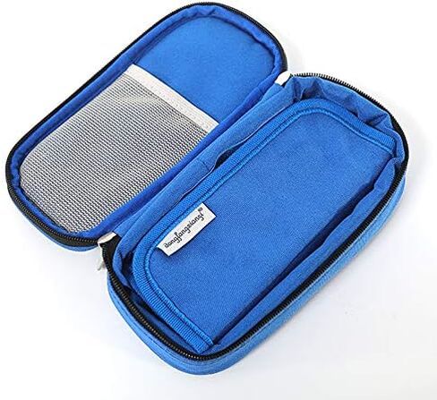 عبوة أنسولين مضادة للماء للسفر مع ثلاث عبوات ثلج مع مقياس درجة الحرارة (أرجواني) in Kuwait