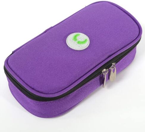 عبوة أنسولين مضادة للماء للسفر مع ثلاث عبوات ثلج مع مقياس درجة الحرارة (أرجواني) in Kuwait