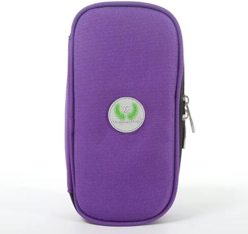 عبوة أنسولين مضادة للماء للسفر مع ثلاث عبوات ثلج مع مقياس درجة الحرارة (أرجواني) in Kuwait