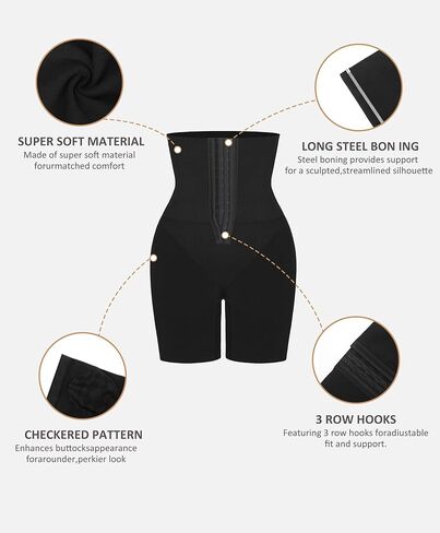 شورت نسائي عالي الخصر لشكل الجسم، سراويل داخلية للتحكم في البطن، شورت رفع المؤخرة، شورت Faja Body Shaper in Kuwait