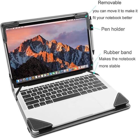حافظة غطاء متوافقة مع جهاز كمبيوتر محمول Acer Aspire 3 A315-59/58/56/55G/54/44/42/22/23/34، مقاس 15 بوصة، Aspire 5 A515 مقاس 15.6 بوصة، غطاء حماية من جلد البولي يوريثان in Kuwait