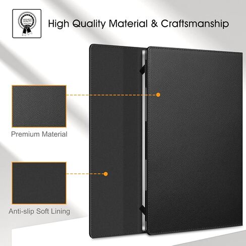 Fintie Sleeve Case for 14" ASUS Chromebook C423NA / Acer Swift 3 14 SF314-55 55G SF314-56 / Acer Chromebook Spin 514 CP514-1H - Premium PU Leather Portfolio Book Cover, Black in Saudi Arabia