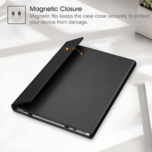 Fintie Sleeve Case for 14" ASUS Chromebook C423NA / Acer Swift 3 14 SF314-55 55G SF314-56 / Acer Chromebook Spin 514 CP514-1H - Premium PU Leather Portfolio Book Cover, Black in Saudi Arabia