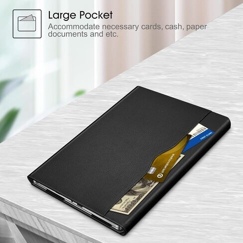 Fintie Sleeve Case for 14" ASUS Chromebook C423NA / Acer Swift 3 14 SF314-55 55G SF314-56 / Acer Chromebook Spin 514 CP514-1H - Premium PU Leather Portfolio Book Cover, Black in Saudi Arabia