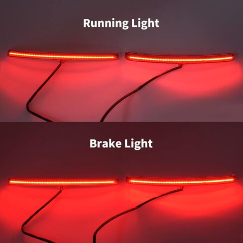 HDBUBALUS Motorcycle Rear Fender Blades Led Tail Light Brake Stop Running Lamp for Harley Touring Trike Glide 2009-2021 (Color: Red) in Saudi Arabia