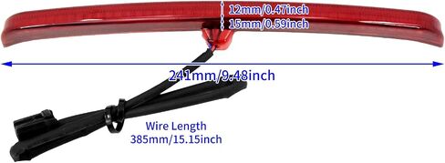 HDBUBALUS Motorcycle Rear Fender Blades Led Tail Light Brake Stop Running Lamp for Harley Touring Trike Glide 2009-2021 (Color: Red) in Saudi Arabia