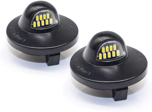 2pcs Car Led License Plate Light for Ford F150 F250 F350 F450 F550 Superduty Ranger Explorer Bronco Excursion Expedition Error Free 3W 9 Led White Rear Number Plate Lamp Assembly Replacement in Saudi Arabia