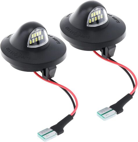 2 قطعة DC12V 6500K أبيض مقاوم للماء LED لوحة ترخيص ضوء مصباح مناسب لفورد F-150 F-250 F-350 F-450 F-550، مصباح لوحة ترخيص فائق السطوع in Kuwait