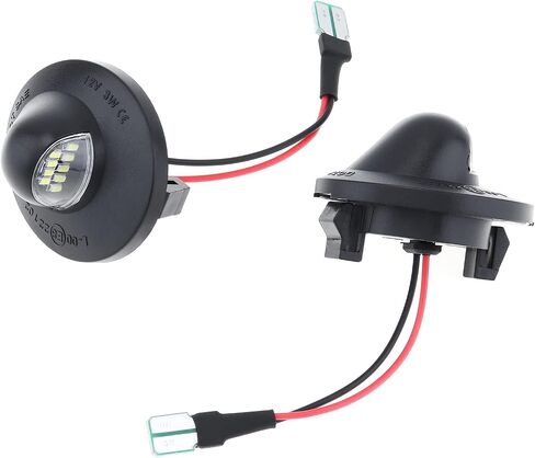 2 قطعة DC12V 6500K أبيض مقاوم للماء LED لوحة ترخيص ضوء مصباح مناسب لفورد F-150 F-250 F-350 F-450 F-550، مصباح لوحة ترخيص فائق السطوع in Kuwait