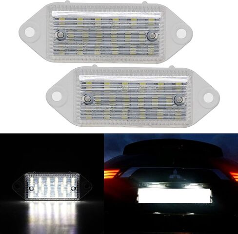 NSLUMO لانسر ضوء لوحة ترخيص مُضاء Led رقم لوحة مصباح لميتسوبيشي لانسر EVO X 2003-2017 السوبر مشرق Canbus خطأ مجاني 12 فولت LED الخلفية علامة ضوء in Saudi Arabia