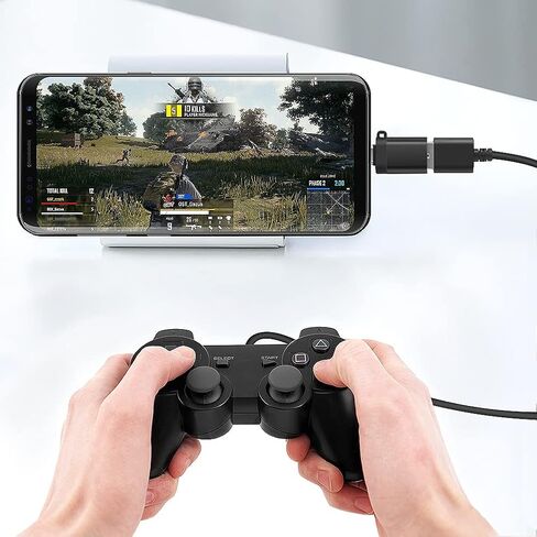 محول USB C إلى USB 3.0 مع حبل (عبوة من قطعتين)، محول USB C إلى USB A أنثى محول OTG USB من النوع C متوافق مع MacBook وSamsung Galaxy والمزيد، أسود in Kuwait