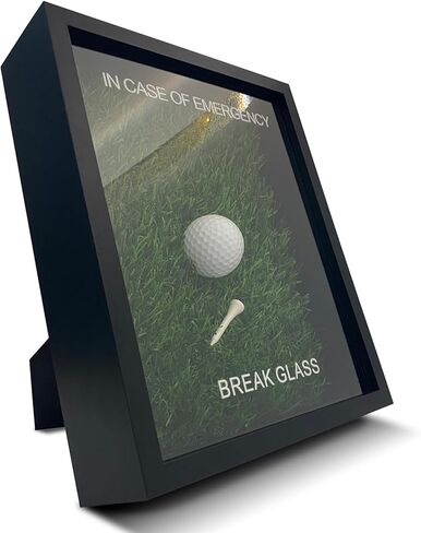 COTABATY ديكور الجولف Gag Wall Art هدايا رائعة للاعبي الجولف، كرة حقيقية وقمزة، مضحكة في حالة هدية زجاجية لكسر الطوارئ، هدايا جولف للرجال فريدة من نوعها، هدايا عيد ميلاد للأب أو الأم in Kuwait