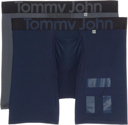 ملابس داخلية للرجال من Tommy John - سراويل داخلية رياضية 360 مع حقيبة محيطية - درزة داخلية متوسطة الطول 6 بوصات - ملابس داخلية ماصة للرطوبة in Kuwait