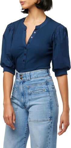 Joe's Women's The Lena Short Sleeve Blouse in Saudi Arabia