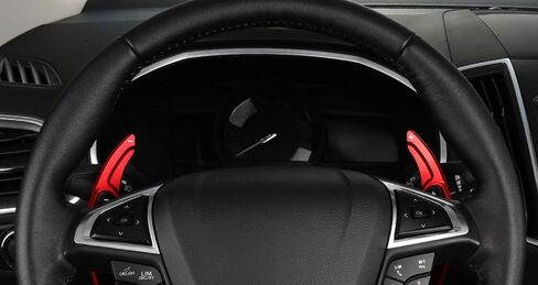 iJDMTOY Blue CNC Billet Aluminum Large Paddle Extensions Compatible with 2013-2020 2nd Gen Ford Fusion, 2013-2016 Ford Edge, 2016-2018 Lincoln MKX in Saudi Arabia