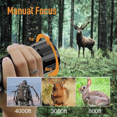 3 in 1 Monocular/Camera/Camcorder, Max 4000ft 104X Digital Telescope with 3.0" Screen/Hood/Battery/SD Card/Case, 4K Video /48MP Photo/Timelapse Recording Telescope Camera for Hunting in Kuwait
