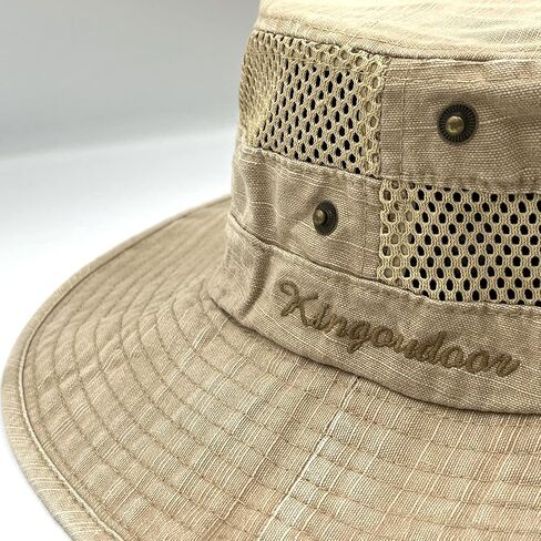 Fishing Hat Sun Protection Boonie Bucket Hat for Men Women Breathable Wide Brim Packable Mesh Safari Cap for Outdoor in Saudi Arabia