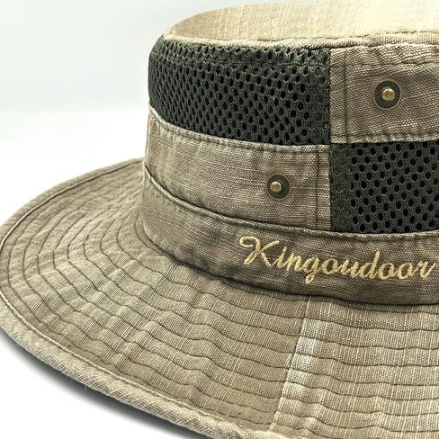 Fishing Hat Sun Protection Boonie Bucket Hat for Men Women Breathable Wide Brim Packable Mesh Safari Cap for Outdoor in Saudi Arabia