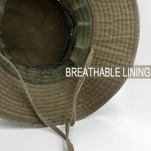 Fishing Hat Sun Protection Boonie Bucket Hat for Men Women Breathable Wide Brim Packable Mesh Safari Cap for Outdoor in Saudi Arabia