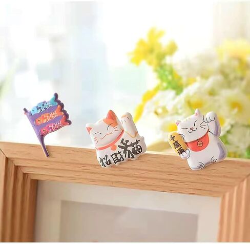 4 Sheets More Than 140pcs Japanese Maneki Neko Foam Stickers Lucky Fortune Fengshui Stickers Diary Scrap Book Scrapbooking Decor Decoration School Office Stationery Reward Gift in Saudi Arabia