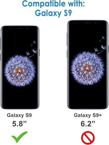 حافظة JETech رفيعة لهاتف Samsung Galaxy S9، غطاء هاتف رفيع ممتص للصدمات وتصميم من ألياف الكربون (أسود) in Kuwait