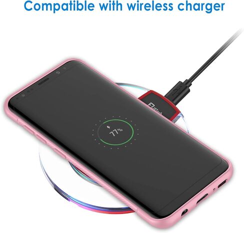 حافظة JETech رفيعة لهاتف Samsung Galaxy S9، غطاء هاتف رفيع ممتص للصدمات وتصميم من ألياف الكربون (أسود) in Kuwait