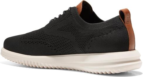 Cole Haan Mens Grand+ Stitchlite Wing Tip Oxford Black/Ivory 8.5 W - Wide in Saudi Arabia