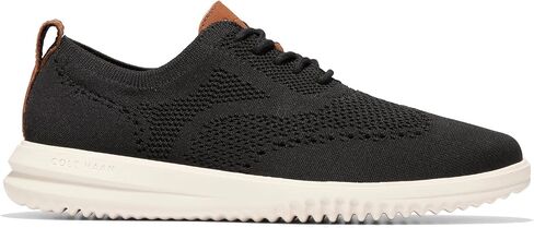 Cole Haan Mens Grand+ Stitchlite Wing Tip Oxford Black/Ivory 8.5 W - Wide in Saudi Arabia