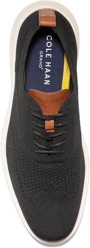 Cole Haan Mens Grand+ Stitchlite Wing Tip Oxford Black/Ivory 8.5 W - Wide in Saudi Arabia