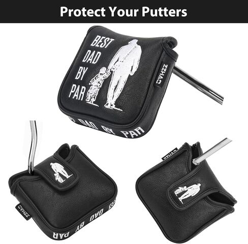 Golf Putter Cover | Funny Magnetic Mallet Putter Cover | Fits Most Mallet Putters | Golf Gifts for Dad | Golf Accessories for Men | 5.5 x 4.7 x 1.2 Inches in Saudi Arabia