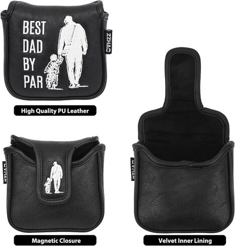 Golf Putter Cover | Funny Magnetic Mallet Putter Cover | Fits Most Mallet Putters | Golf Gifts for Dad | Golf Accessories for Men | 5.5 x 4.7 x 1.2 Inches in Saudi Arabia
