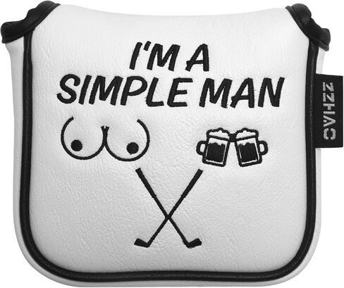 Golf Putter Cover | Funny Magnetic Mallet Putter Cover | Fits Most Mallet Putters | Golf Gifts for Dad | Golf Accessories for Men | 5.5 x 4.7 x 1.2 Inches in Saudi Arabia