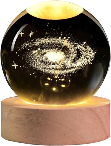 3D Dolphin Crystal Ball Night Light,Dolphin Figurine Lamp,Decorative Glass Sphere Ball Paperweight Crystal Sea Animal Decorations for Home(2.4 in) in Saudi Arabia