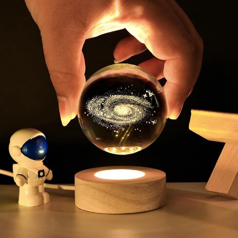 3D Dolphin Crystal Ball Night Light,Dolphin Figurine Lamp,Decorative Glass Sphere Ball Paperweight Crystal Sea Animal Decorations for Home(2.4 in) in Saudi Arabia