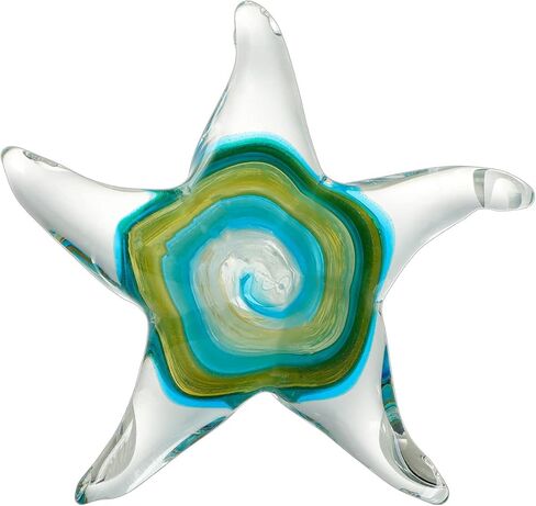 Hand Blown Art Glass Starfish Paperweight Glass Star Fish Figurines for Home Decor Gift in Kuwait