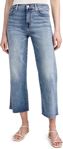 7 For All Mankind Women's Cropped Alexa W/Raw Cut Hem in Saudi Arabia