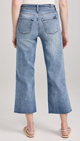 7 For All Mankind Women's Cropped Alexa W/Raw Cut Hem in Saudi Arabia