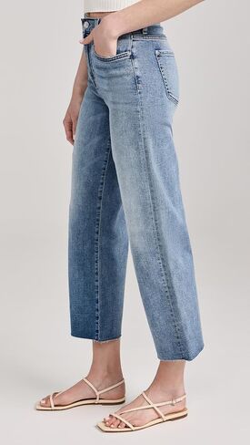 7 For All Mankind Women's Cropped Alexa W/Raw Cut Hem in Saudi Arabia