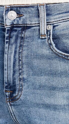 7 For All Mankind Women's Cropped Alexa W/Raw Cut Hem in Saudi Arabia