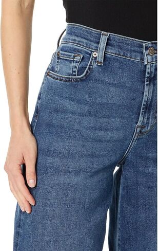7 For All Mankind Women's Cropped Alexa W/Raw Cut Hem in Saudi Arabia