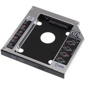 SATA 2nd HDD SSD Hard Drive Caddy for 12.7mm Universal CD/DVD-ROM Optical Bay