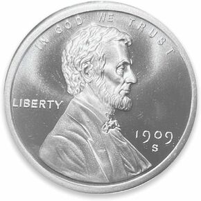 2 oz Silver Lincoln Wheat Cent art pour