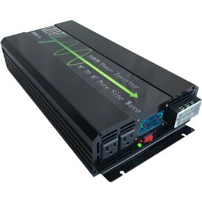 3000W Pure Sine Wave Power Inverter Peak 6000W 48V DC to 110V 120V AC 60HZ for Car RV Use or Home Solar System with LCD Display