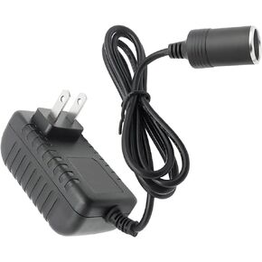 AC to DC Converter, 12V 2A 24W Car Cigarette Lighter Socket Power Supply, 110V-240V to 12V 2A 24W Power Supply Converter Transformer, US Wall Plug Adapter, Fit for Car Charger, Shaver, MP3