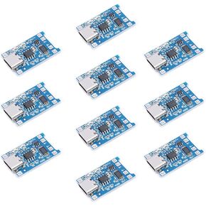 10Pcs TP4056 1A Lithium Battery Charging Board Module USB Type-c 5V 1A 18650 Lithium Battery Charger Module Charging Board with Dual Protection Functions