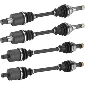 Youxmoto 2 Front+2 Rear CV Axle Full Set Fit for Polaris RZR 800-2008 2009 2010 2011 2012 2013; 4340 Chromoly Steel Drive Half Shaft, For 1332444, 1332672, NOT FITS RZR S 800, RZR 4 800!!!