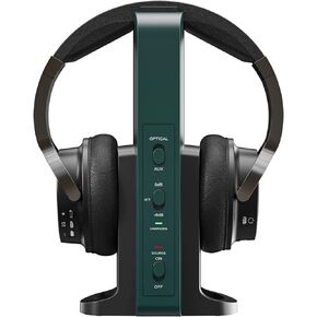 Wireless Headphones for TV Watching with 2.4G Digital RF Transmitter Charging Dock Hi-Fi Soft Over-Ear Headset Ideal for Seniors or own Zone,Easy Plug and Play 160ft Range No Audio Delay Gifts in Kuwait